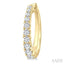 Graduated Diamond Fashion Hoop Earrings