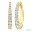 Graduated Diamond Fashion Hoop Earrings