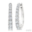 Graduated Diamond Fashion Hoop Earrings