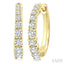 Graduated Diamond Fashion Hoop Earrings