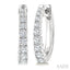 Graduated Diamond Fashion Hoop Earrings