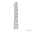 Graduated Diamond Fashion Hoop Earrings