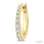 Graduated Diamond Fashion Hoop Earrings
