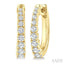 Graduated Diamond Fashion Hoop Earrings