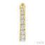 Graduated Diamond Fashion Hoop Earrings