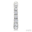 Graduated Petite Diamond Huggie Fashion Earrings