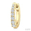 Graduated Petite Diamond Huggie Fashion Earrings