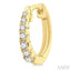Graduated Petite Diamond Huggie Fashion Earrings