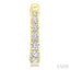 Graduated Petite Diamond Huggie Fashion Earrings