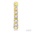 Graduated Petite Diamond Huggie Fashion Earrings