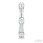 Petite Diamond Fashion Bamboo Half Hoop Earrings