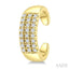 Petite Diamond Fashion Huggie Cuff Earrings
