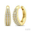 Petite Diamond Fashion Huggie Cuff Earrings