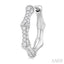 Petite Diamond Bamboo Huggie Fashion Earrings