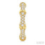 Petite Diamond Bamboo Huggie Fashion Earrings