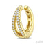 Petite Diamond Fashion Huggie Cuff Earrings