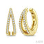 Petite Diamond Fashion Huggie Cuff Earrings