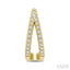 Petite Diamond Fashion Huggie Cuff Earrings