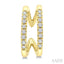 Petite Diamond Fashion Huggie Cuff Earrings