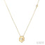 Hexagon Shape Diamond Fashion Necklace