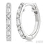 Baguette Petite Diamond Fashion Huggie Earrings