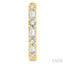 Baguette Petite Diamond Fashion Huggie Earrings