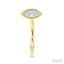 Marquise Shape Bezel Set Petite Diamond Huggie Earrings