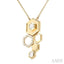 Hexagon Shape Diamond Fashion Pendant