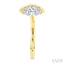 Marquise Shape Petite Diamond Huggie Earrings