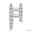 Double Row Petite Diamond Huggie Fashion Earrings