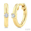 Petite Diamond Huggie Fashion Earrings