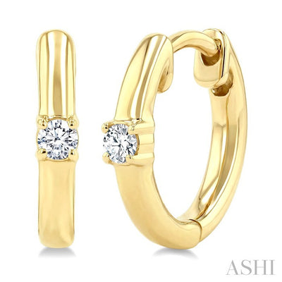 Petite Diamond Huggie Fashion Earrings