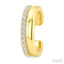 Petite Diamond Fashion Huggie Cuff Earrings