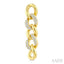Curb Link Diamond Fashion Earrings