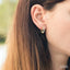 Scatter Petite Baguette Diamond Huggie Fashion Earrings
