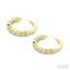 Petite Diamond Fashion Huggie Cuff Earrings