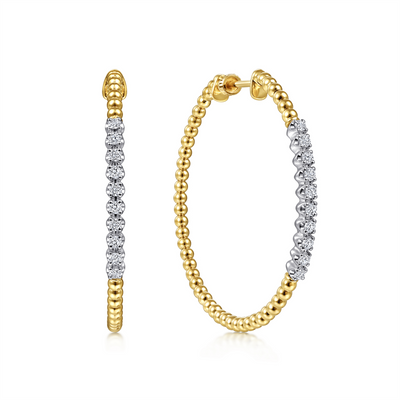 Bujukan Diamond Hoop Earrings