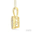 Round Shape Emotion Halo Diamond Pendant