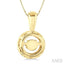 Round Shape Emotion Halo Diamond Pendant