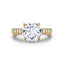 Round Diamond Wide Band Engagement Ring