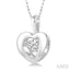 Heart Shape Emotion Diamond Pendant