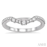 1/3 ctw Round Cut Diamond Wedding Band in 14K White Gold