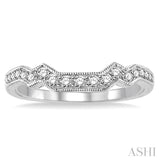 1/3 Ctw Diamond Matching Wedding Band in 14K White Gold