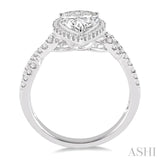 1/2 Ctw Diamond Semi-mount Engagement Ring in 14K White Gold