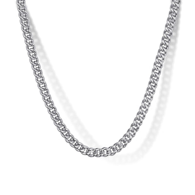 22" Sterling Silver Cuban Link Chain