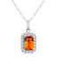 Citrine & Diamond Pendant