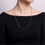 24" Hollow Paperclip Chain