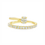 Diamond Asymmetric Fashion Ring