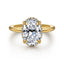 Oval Diamond Hidden Halo Engagement Ring