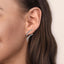 Graduating Diamond Bypass Earrings